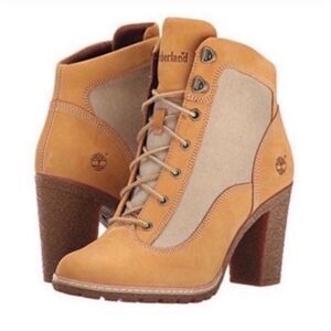 New Timberland allington heights boots in beige size 6